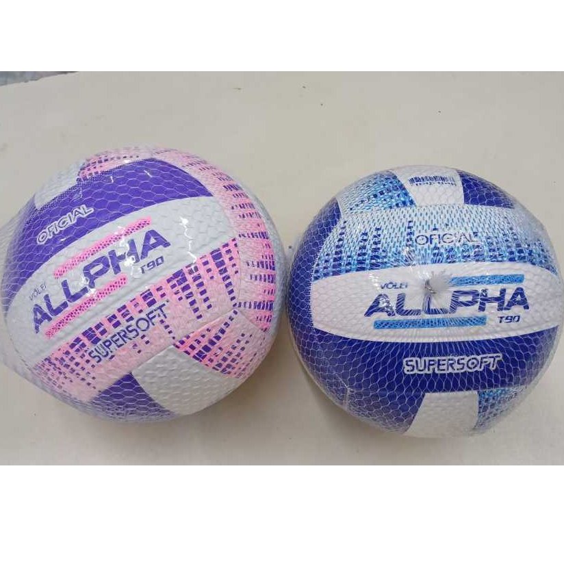 Bola Vôlei T90 Allpha Bolas Super Soft Semi- Oficial- Quadra e Areia- Cores Azul e Rosa em Oferta na Shopee