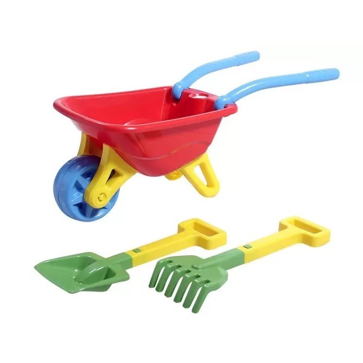 Carrinho De Mao Big Carriola Praia Com Acessorios Magic Toys