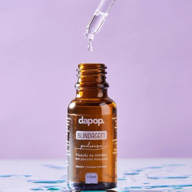 Blindagem Facial Alta Fixação Pré Maquiagem 3 em 1 Diluidor Fixador e Primer - Dapop 15ml