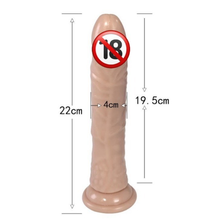 Consolo Dildo Grande com Ventosa em Silicone 4*22cm em Oferta na Shopee