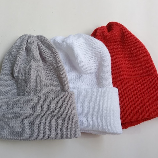 Kit c/3 un. Gorro/Touca De Frio em Tricô Bebê Infantil Gorro Lã Boina Recém-nascido Menino Menina Inverno Outono