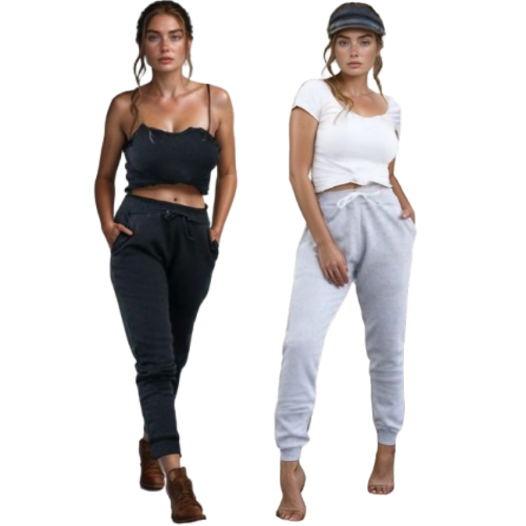 Kit de Calças Feminina Calça Moletom Calça Ribana Feminina