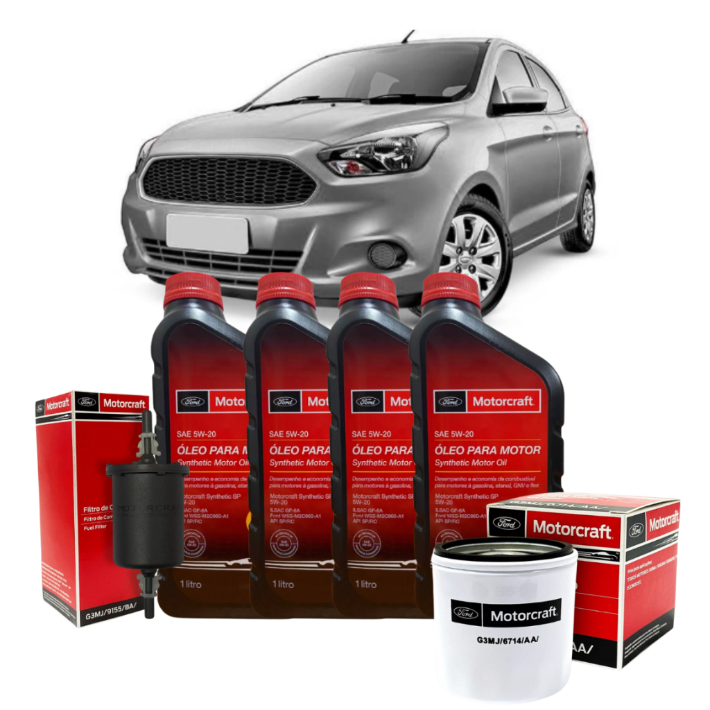 Kit Revisão Ford Ka 1.0 1.5 5w20 FORD Motorcraft 100% Sintético Original+Filtro Óleo+Combustível em Oferta na Shopee