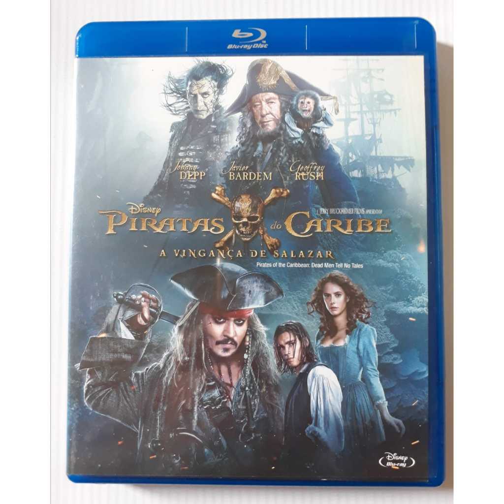 Blu-ray Piratas do Caribe A Vingança de Salazar - Johnny Depp - Original Usado