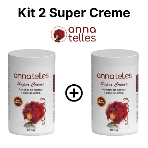 Kit com 02 unidades de Super Creme Anna Telles 1kg cada em Oferta na Shopee