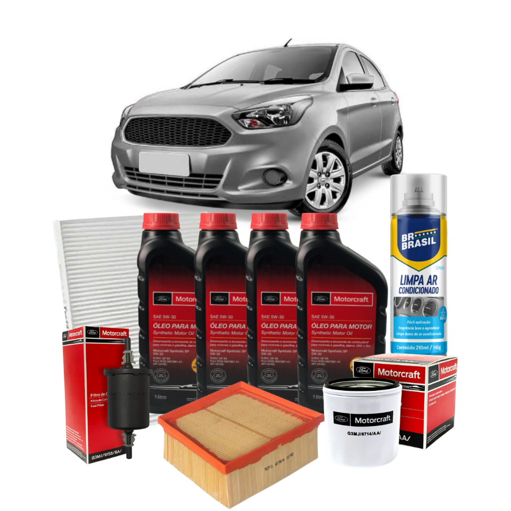Kit Revisão Ford Ka 1.0 1.5 5w30 FORD Motorcraft 100% Sintetico Original+Todos os Filtros em Oferta na Shopee