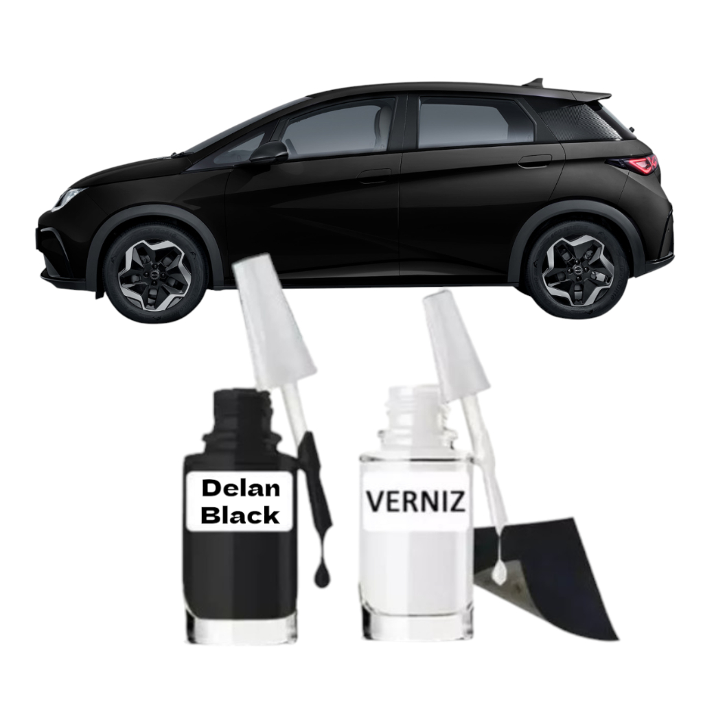 Tinta Tira Risco Automotivo Preto Delan Black BYD Dolphin em Oferta na Shopee