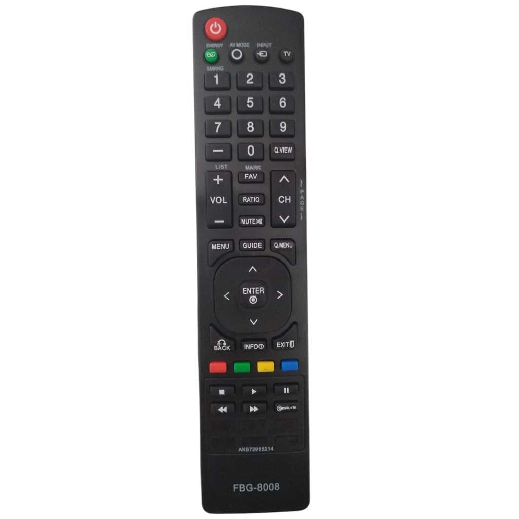 Controle Remoto Compativel Tv LG LCD 42VS20-BAA / 42VX30MS-B FBG-8008Controle Remoto Compativel Tv LG LCD 42VS20-BAA / 4