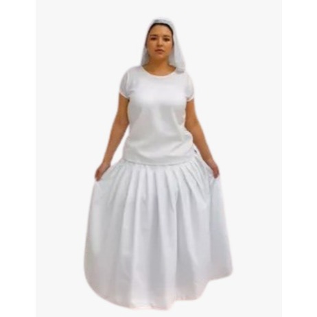 Roupa Feminina Umbanda E Candomblé 3 Peças Camisú+calçolú+saia Roupa de Umbanda
