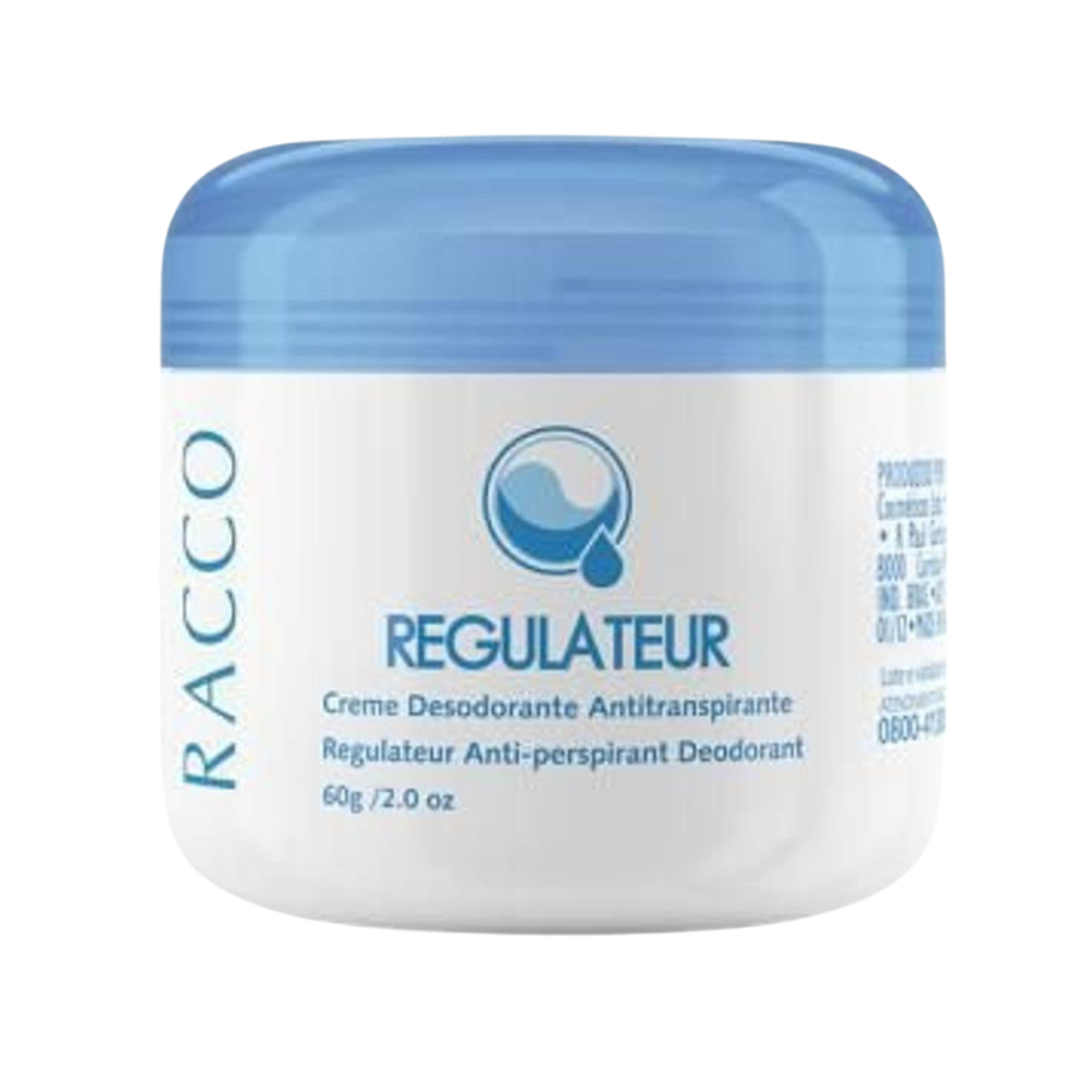 Creme Desodorante Antitranspirante Toque Seco Sem Cheiro Potinho Não mancha Roupa Unissex Racco 60G