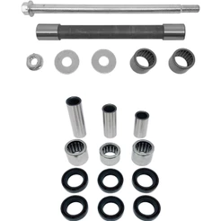 Kit Eixo Balança + Kit Bucha Pro Link Fazer 250 2008 à 2017 Com Rolamentos de Agulhas.