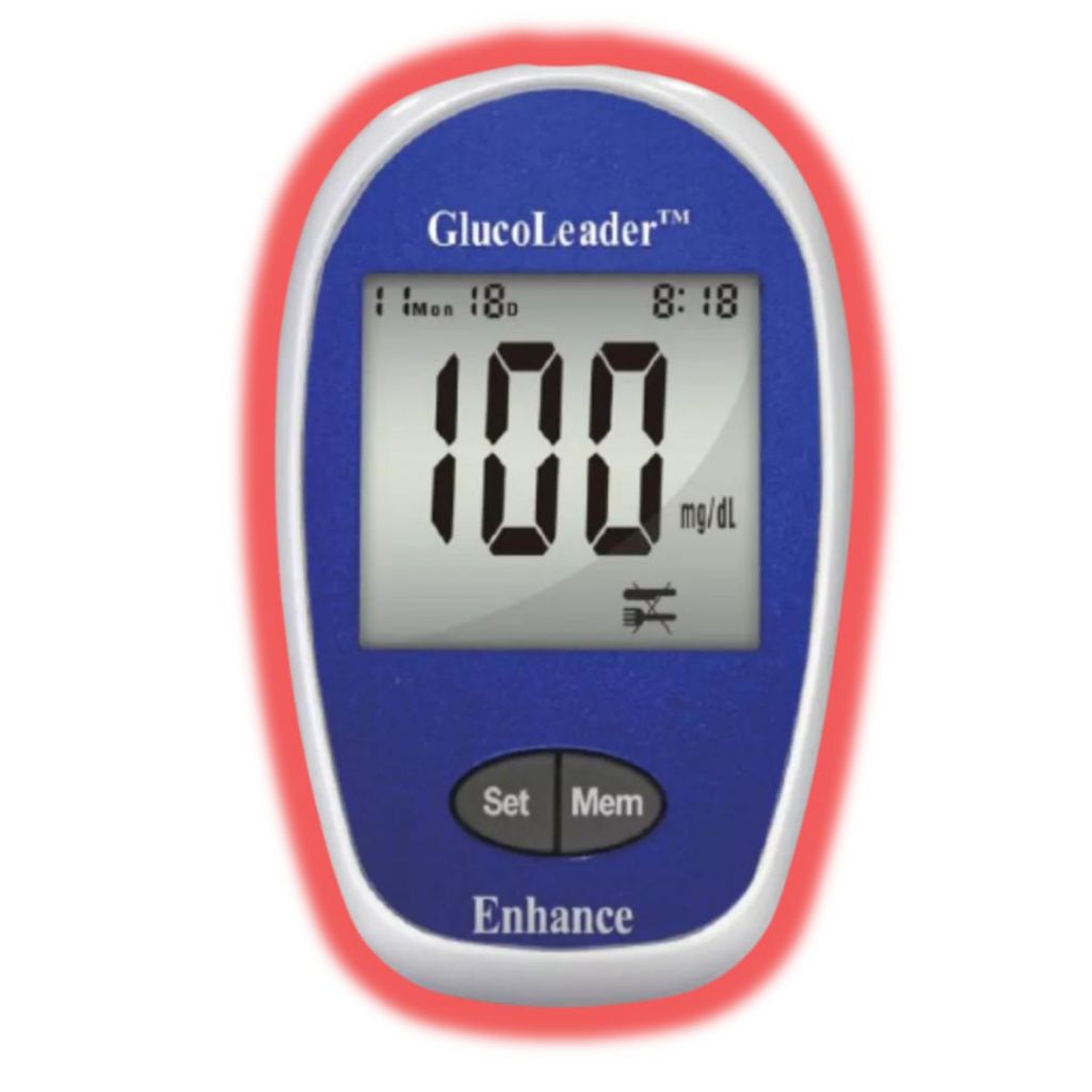 Aparelho Medidor Glicose Glucoleader Enhance Monitor Diabete