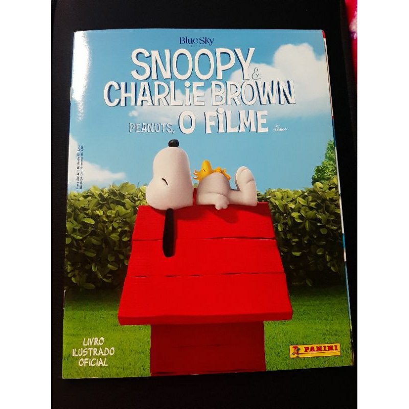 Álbum de figurinhas Snoopy e Charlie Brown, o filme. Com diversas figurinhas - Panini ano 2016 Raridade