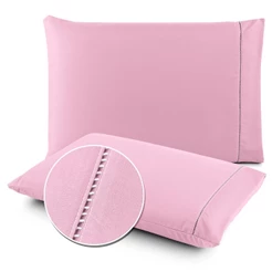 Fronhas Ponto Palito Combo com 02 Unidades em Tecido Micropercal 400 Fios - LAURINHA DECOR