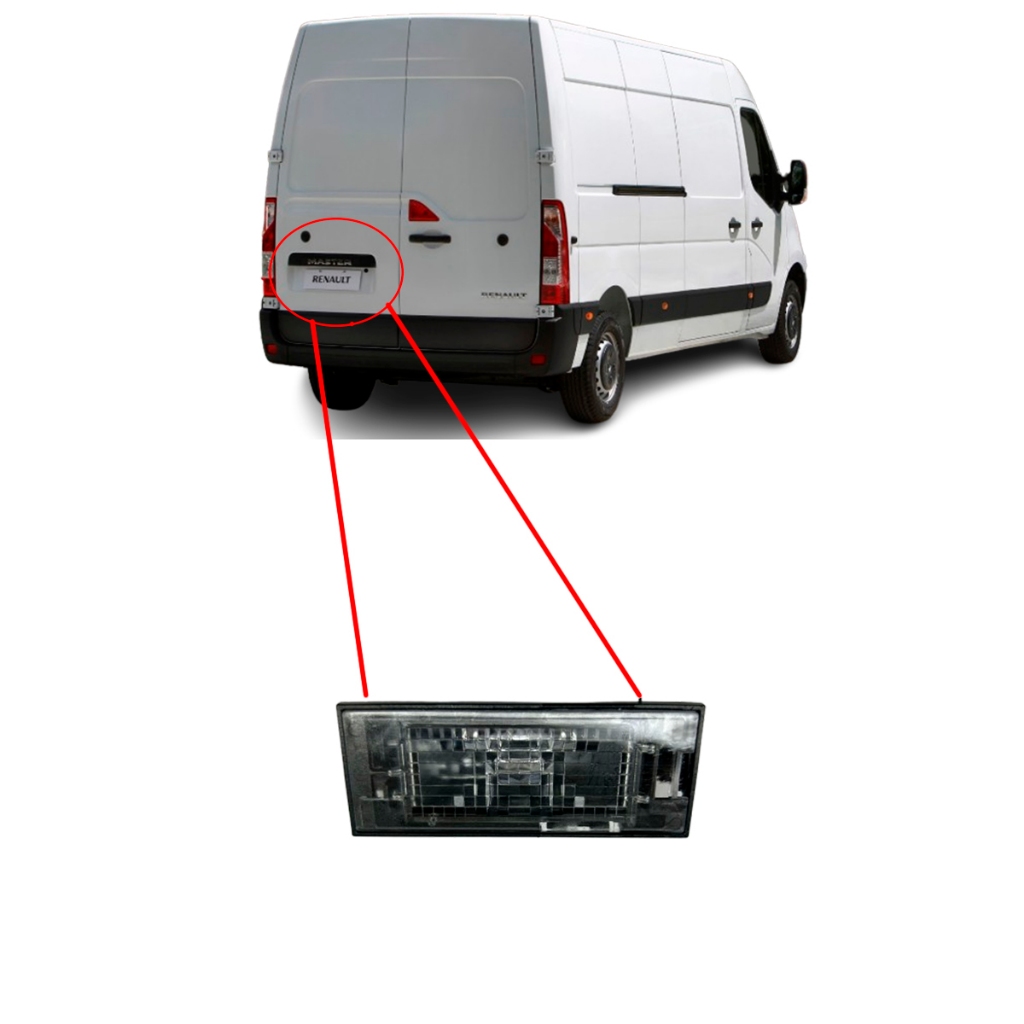 Lanterna De Placa Renault Master 2013 A 2025 em Oferta na Shopee