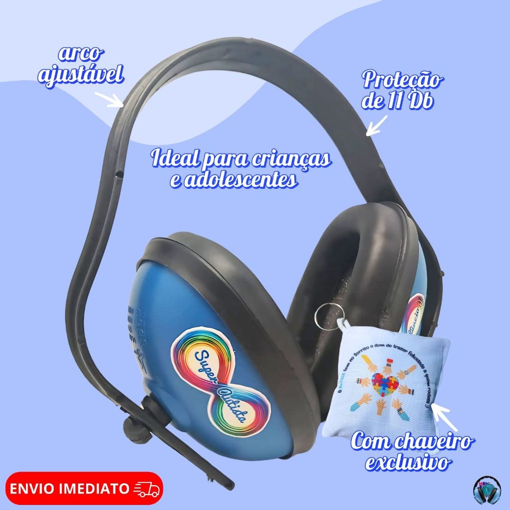 Protetor de Barulhos Para Autistas Meninos Abafador de Som 11DB