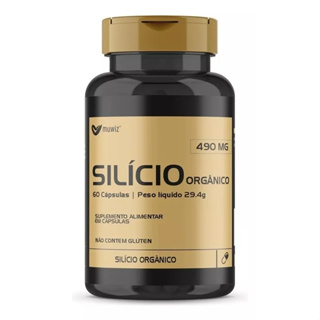 Silício Orgânico 490mg 60 Cáps - Muwiz em Oferta na Shopee
