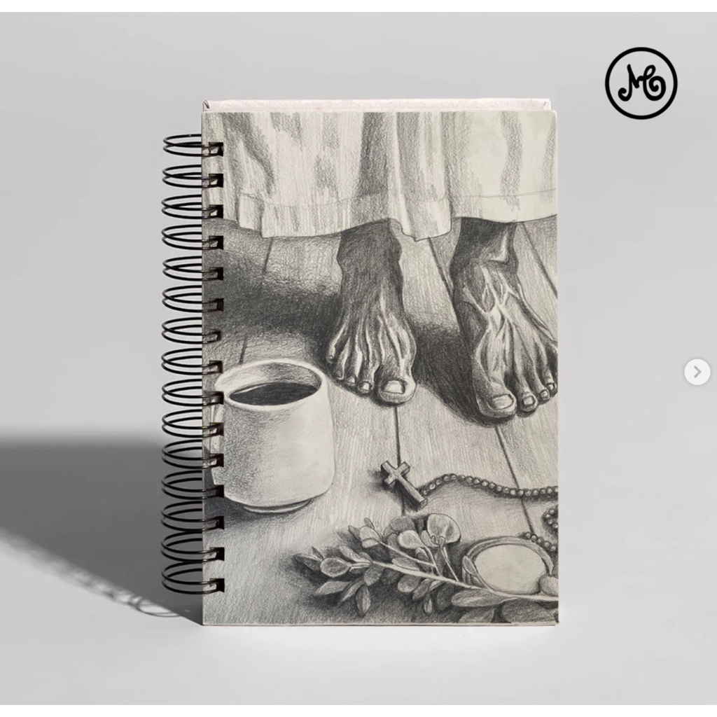 Agenda 2025 com capa feita pela artista