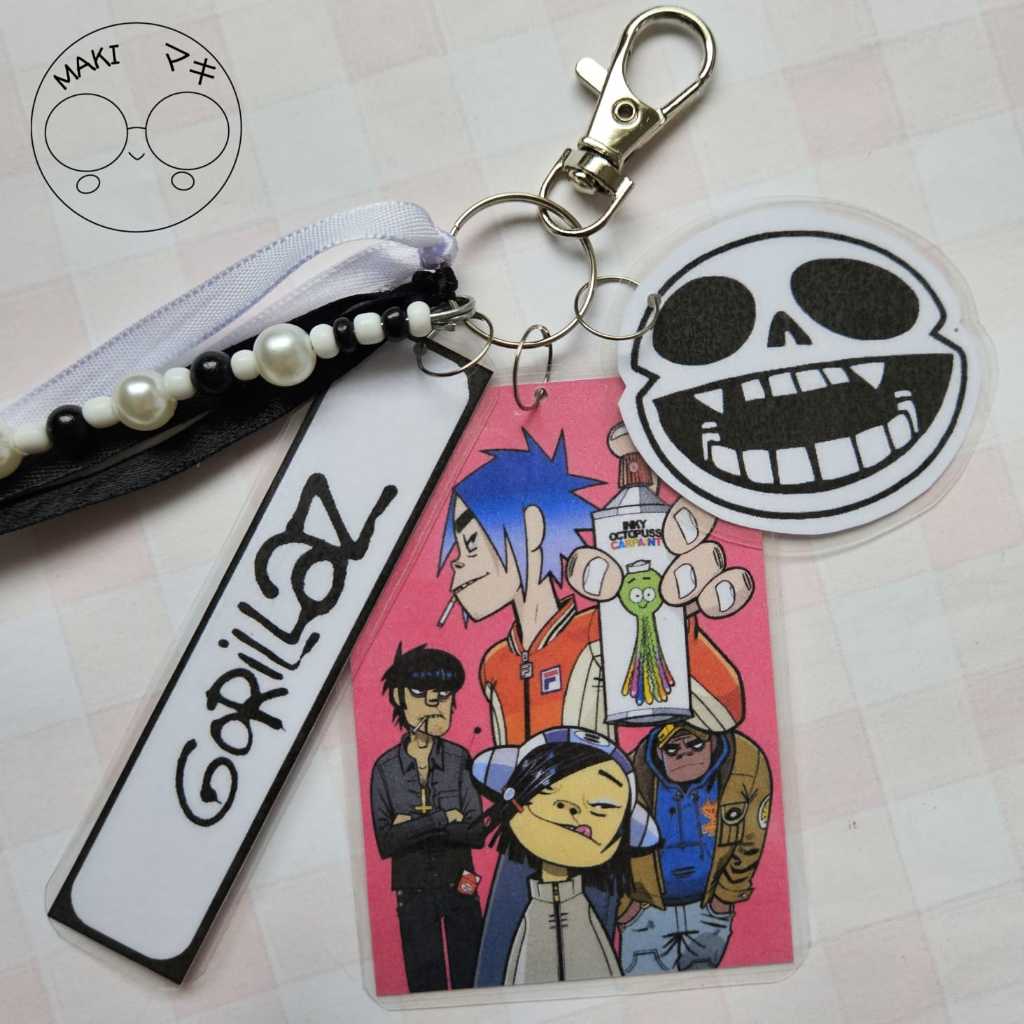 Chaveiro Plastificado Gorillaz