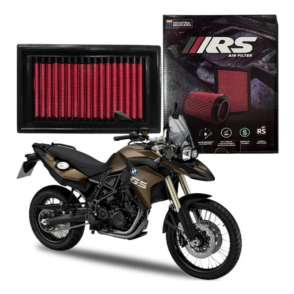 Filtro de Ar Esportivo Lavável BMW F800 (2006 ATÉ 2020) - RS Air Filter