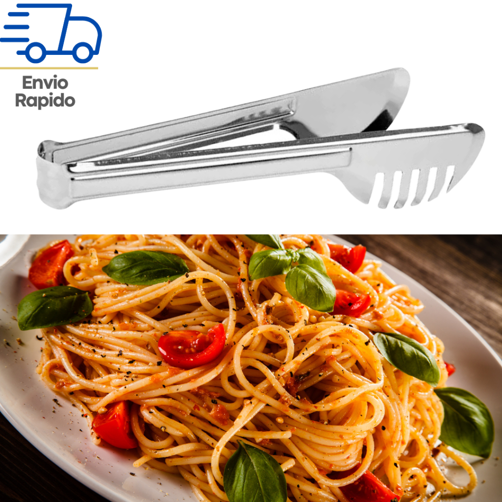 Pegador Para Macarrão 20Cm Salada Churrasco Massas Em Geral Para Cozinha Multiuso Universal Original Line