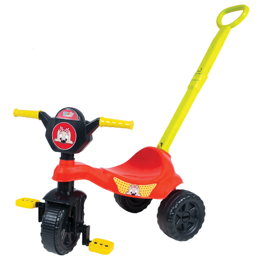 Motoquinha Princesinha 🚴‍♀️🎀 2 a 5 Anos - Até 25kg - Haste de Empurrar +Pedais - Inmetro - Triciclo em Oferta na Shopee