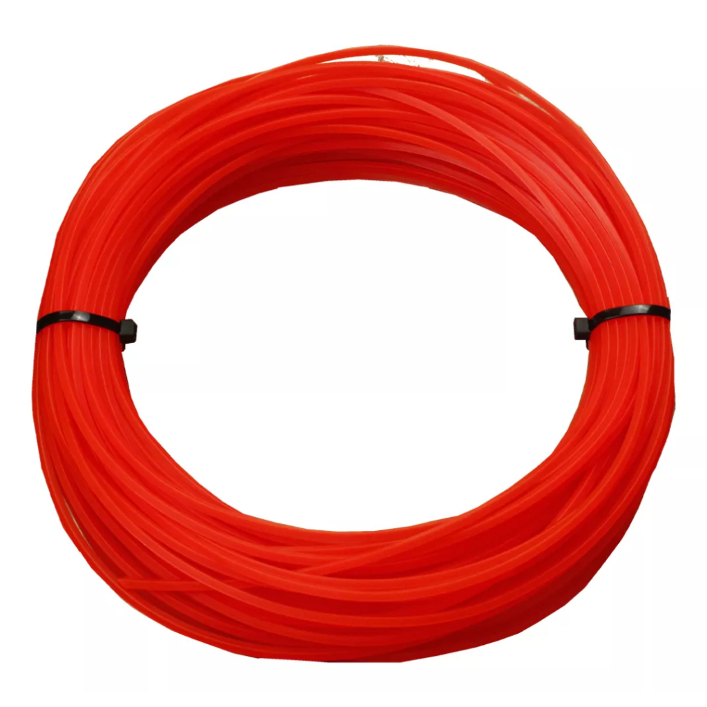 Fio De Nylon Para Roçadeira 3mm Quadrado Rolo Com 224 metros