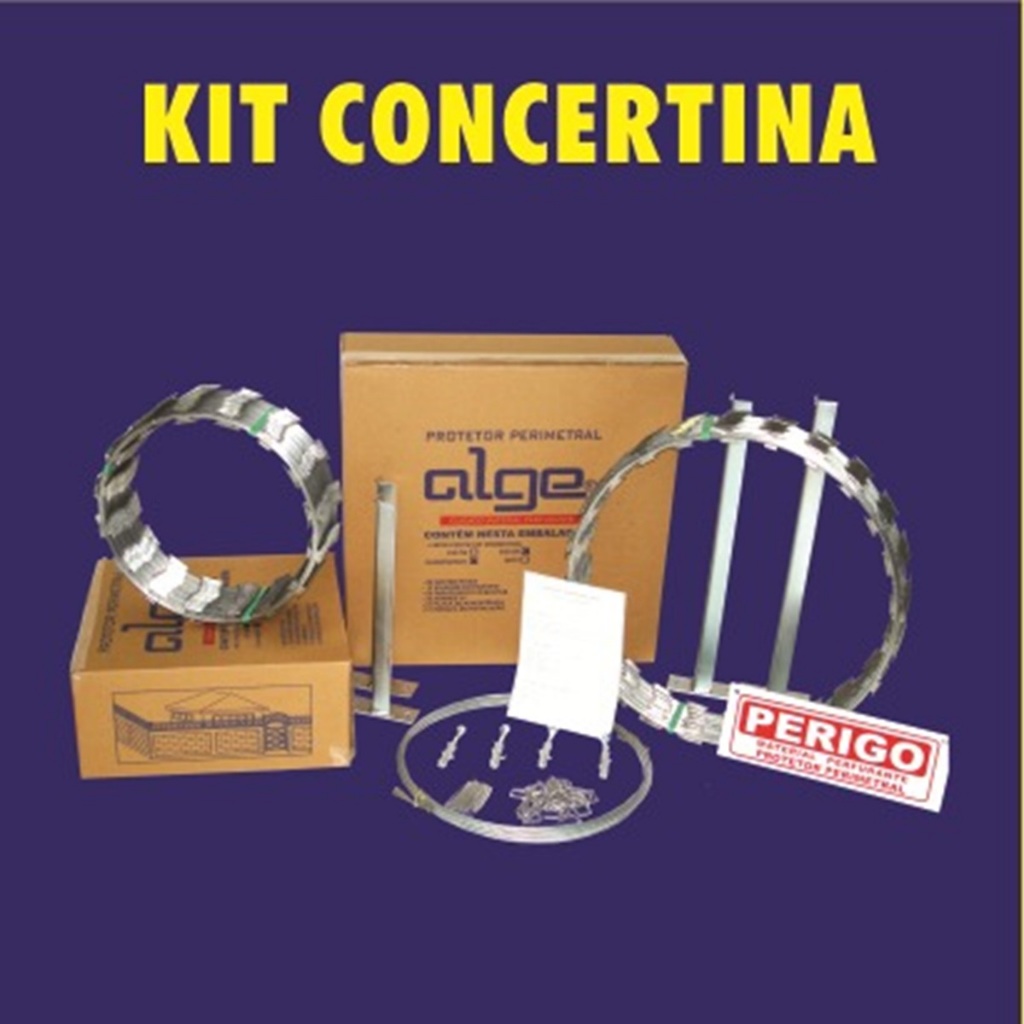 Kit Cerca Concertina 30cm Completo 10m - Máxima Segurança e Qualidade
