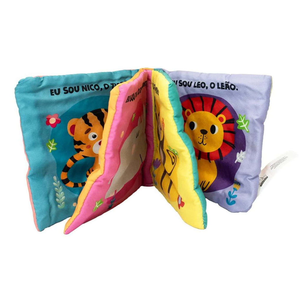 Livro Pano Infantil Bebê Meu Mundo Fofinho Sensorial e Macio — imagem 2 de 2