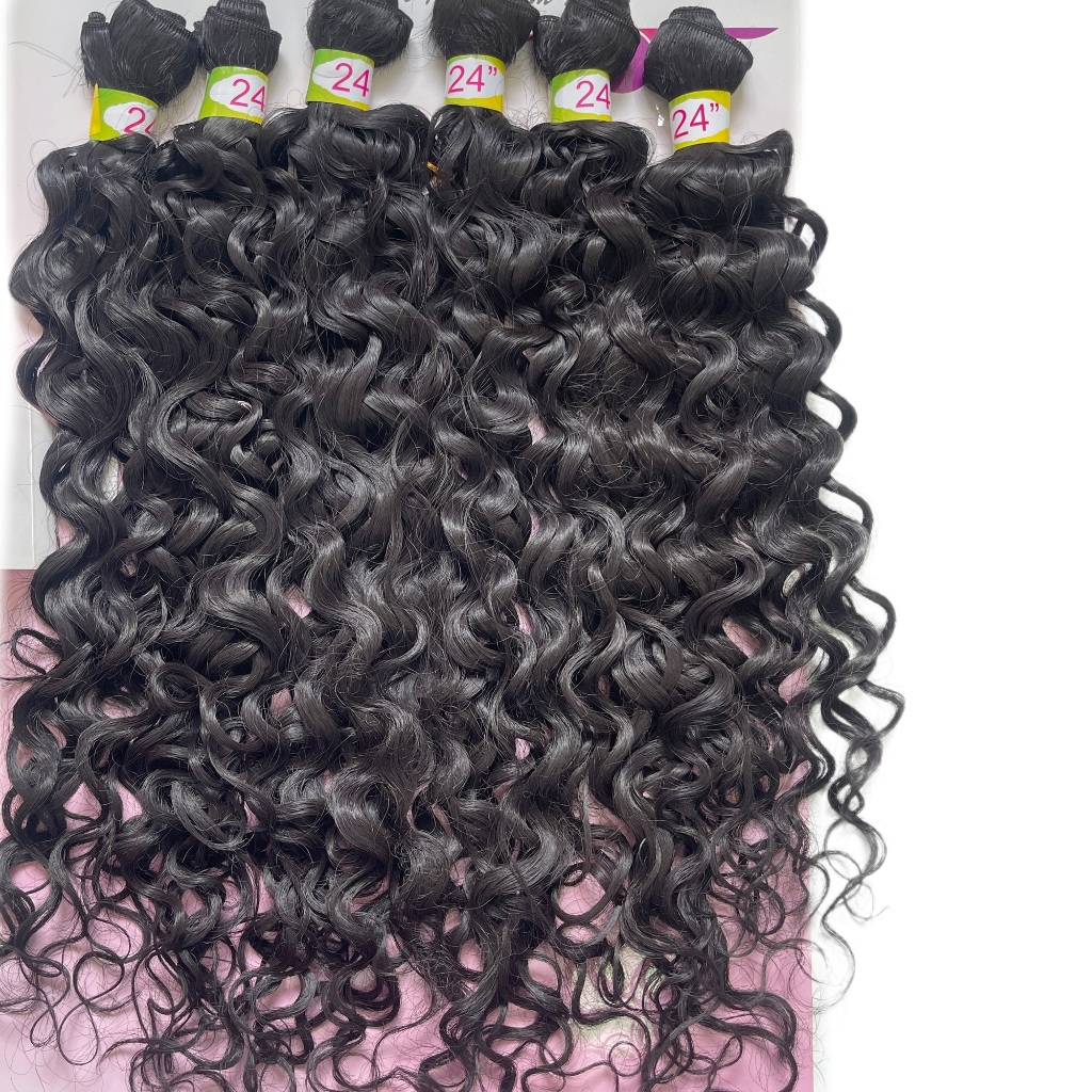 Cabelo Orgânico Cacheado Jessica Especial Dia Das Mães Super Star - 60cm - 6 Telas