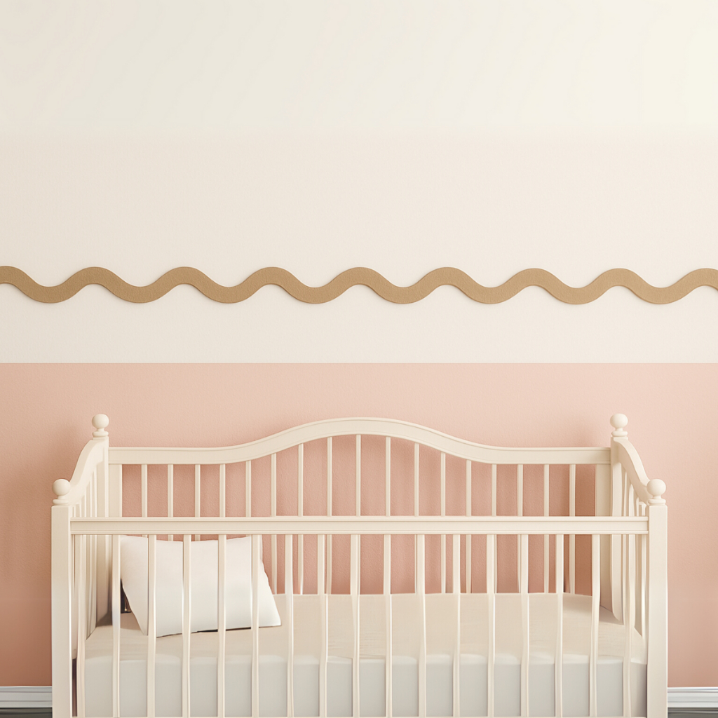 Enfeite Decorativo Ondulado De Parede Para Quarto Infantil Em MDF 75cm Por 8cm - 4 unidades em Oferta na Shopee