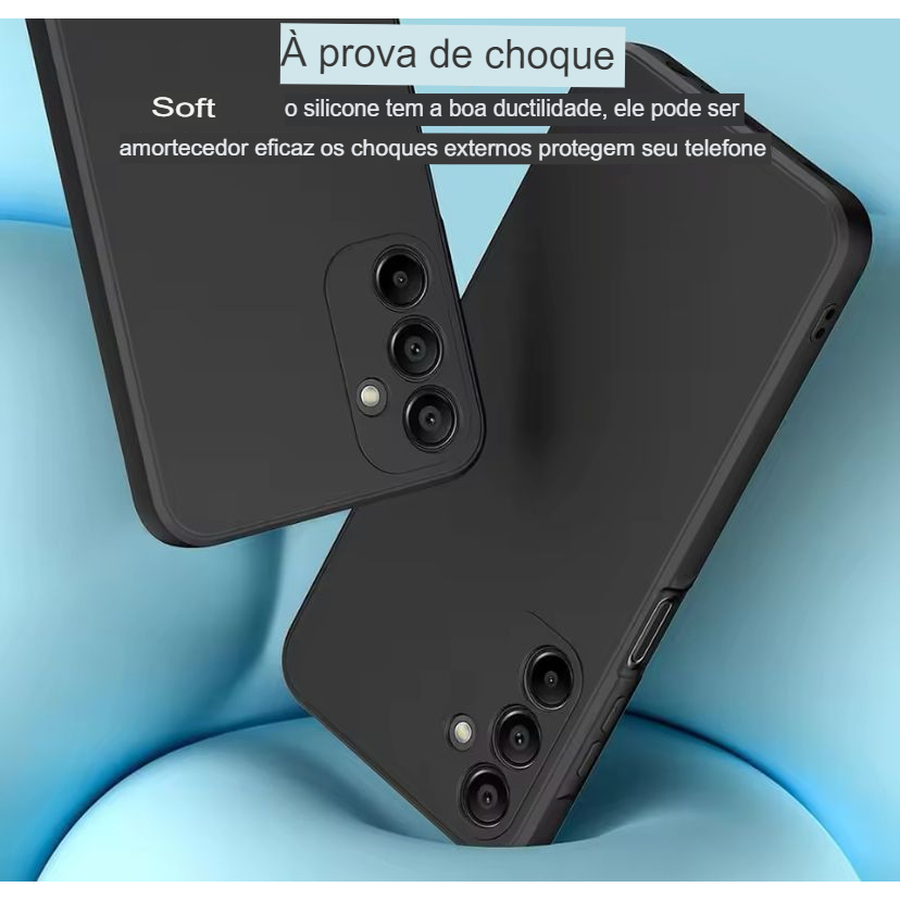 Capa Capinha Aveludada + Película Cerâmica Para Samsung a16