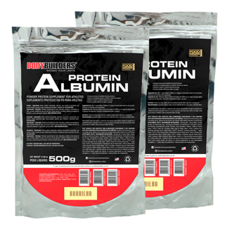 Kit 2x Albumina 500g - Bodybuilders em Oferta na Shopee