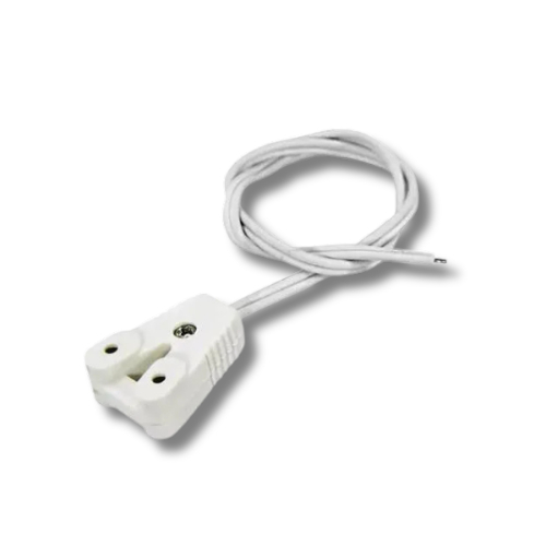 Soquete LED Para Lâmpada Tubular T8/T10/T12 G13 Base Bipino Suporte Branco 1A 250V Conector Triangular