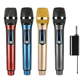 Kit 2 Microfones Duplo Sem Fio uhf Com Receptor Profissional em Oferta na Shopee