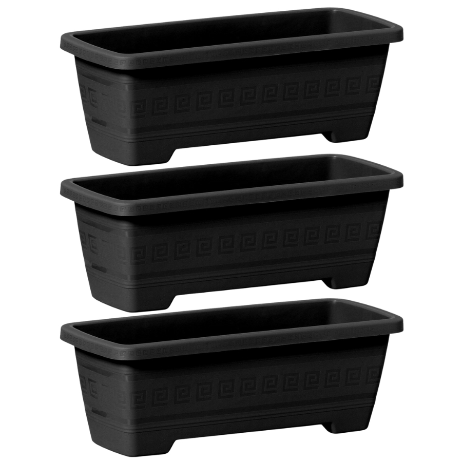 Conjunto 3 Vasos Floreira Jardineira De Sacada 7 Litros Para Plantas Flores Jardim em Oferta na Shopee