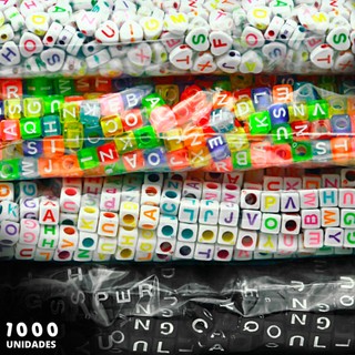 Kit 1000 Miçangas de Letras – Para Pulseiras, Personalizações e Artesanato Diversas Cores - SHEFA