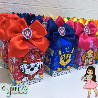 Caixa Milk - Tema: Patrulha Canina | Pegue e Monte | Lembrancinhas | Festa infantil | Aniversário | Personalizados