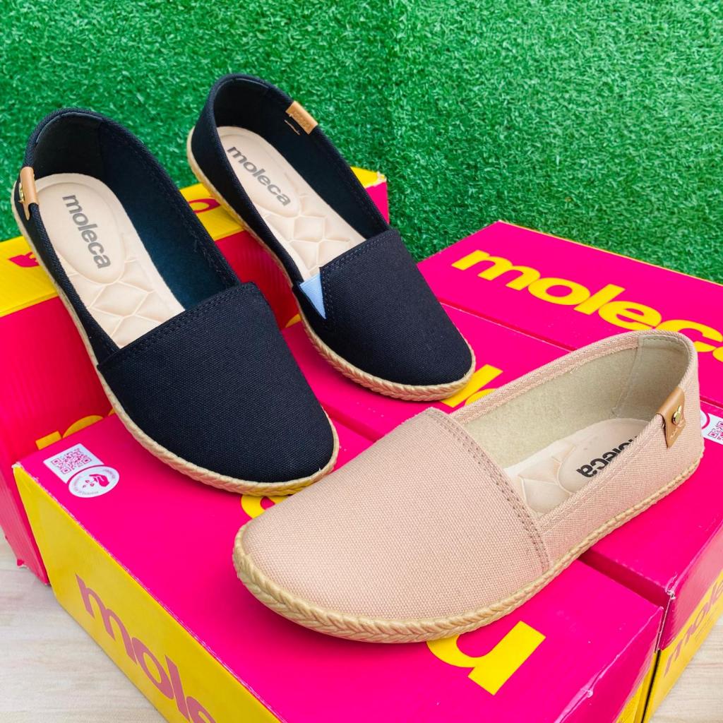 Kit 2 Sapatilhas Feminina Moleca Alpargata Confortável Lançamento