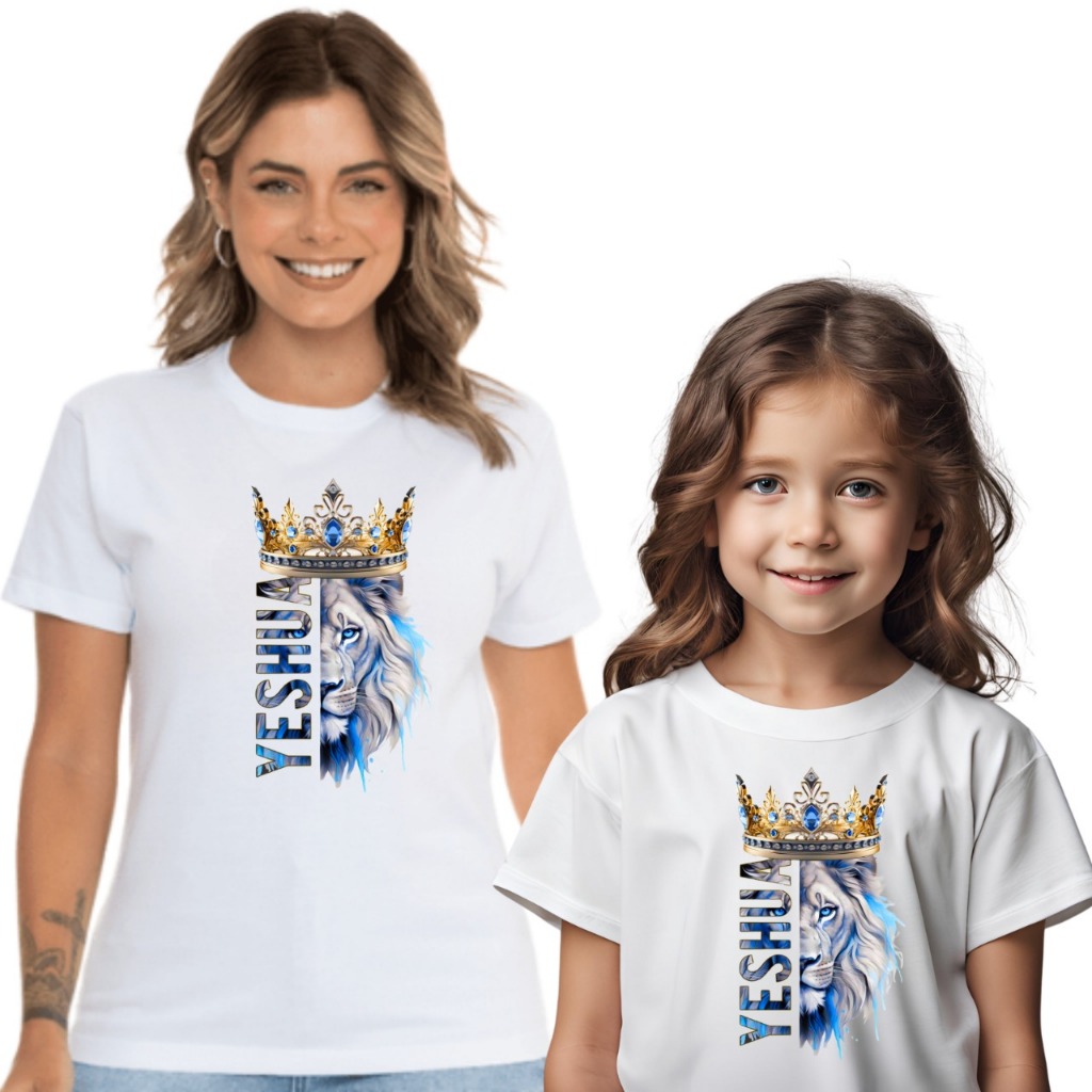 Kit 2 Camiseta T-shir Mãe e filha Especial Cristã Dias Das Mãe