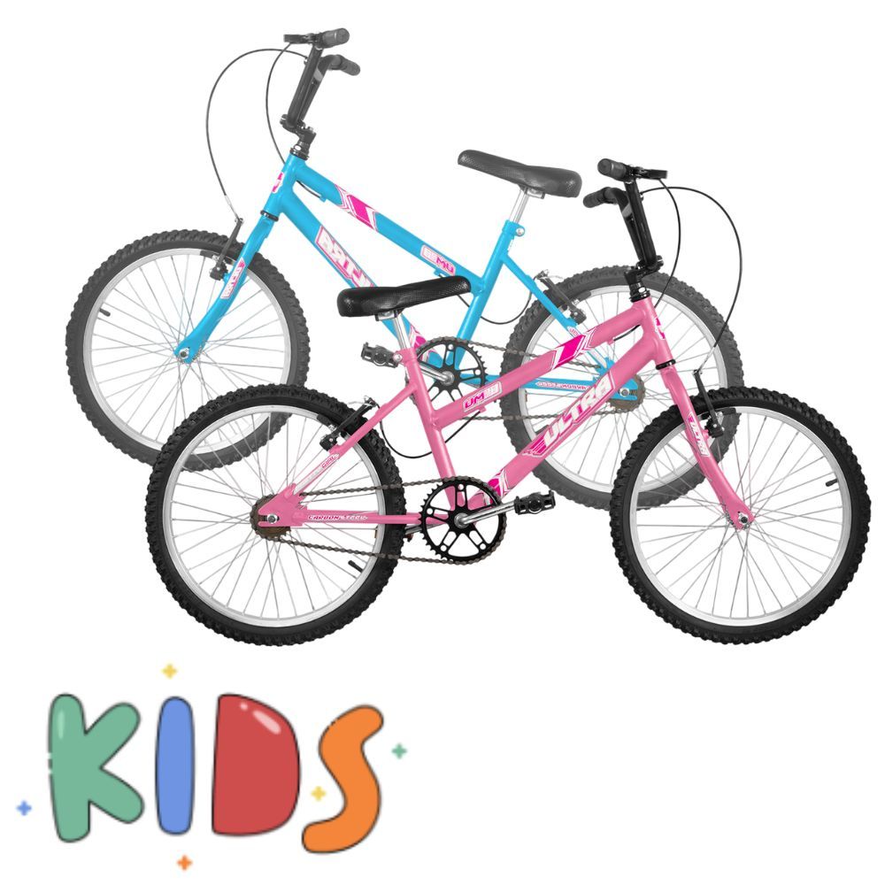 Bicicleta Aro 20 Ultra Bikes Freios V-Brake Infantil Indicado Para Crianças Com Mais de 7 Anos em Oferta na Shopee
