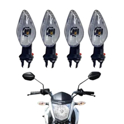 Pisca Seta Moto Para Nova Titan 2014 Cristal 4 Unidades