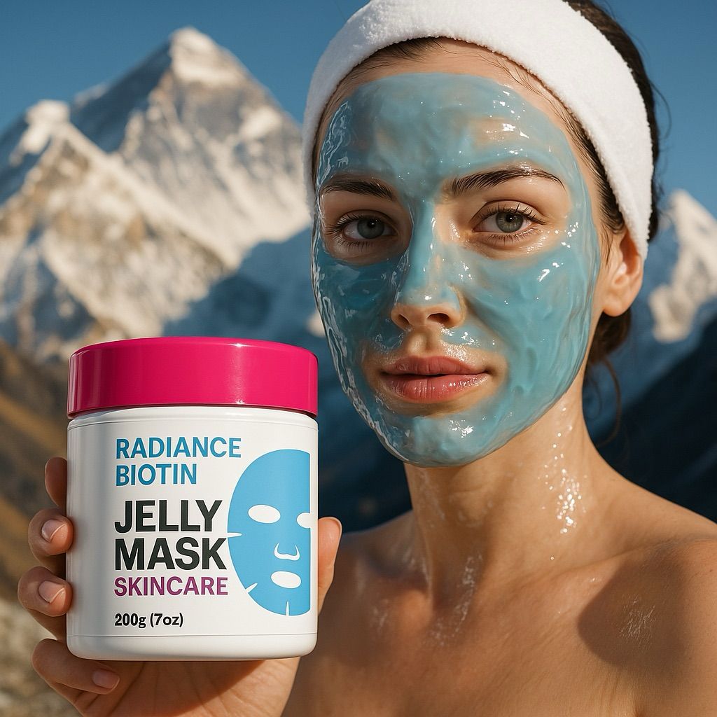 Radiance biotin jelly mask-Máscara facial que ilumina,hidrata e reduz poros em minutos/