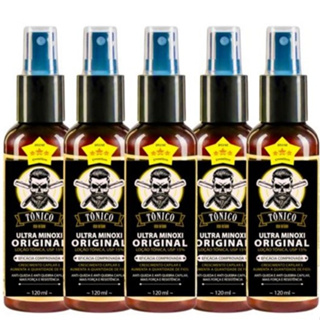 Kit 5x Tônico Ultra, Cabelo Barba e Bigode 120ml em Oferta na Shopee
