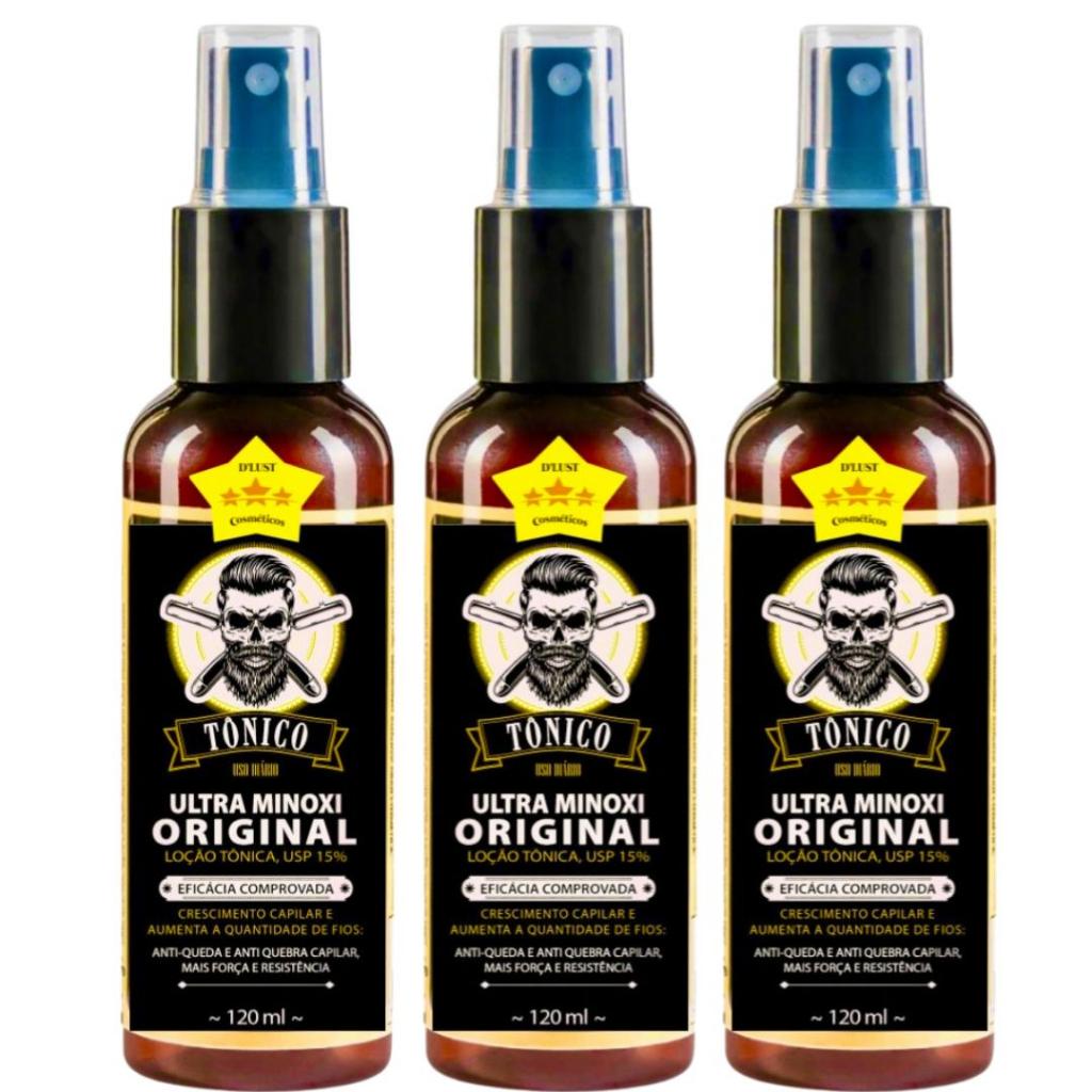 3x Pro Barber Ultra Tonico Capilar, Cabelo e Barba 120ml em Oferta na Shopee