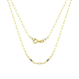 Corrente Masculina de Ouro 18k Elos Quadrados com 3mm