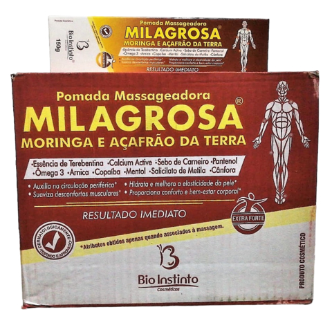 Pomada Massageadora Milagrosa 150g Bio Instinto 12 unidades
