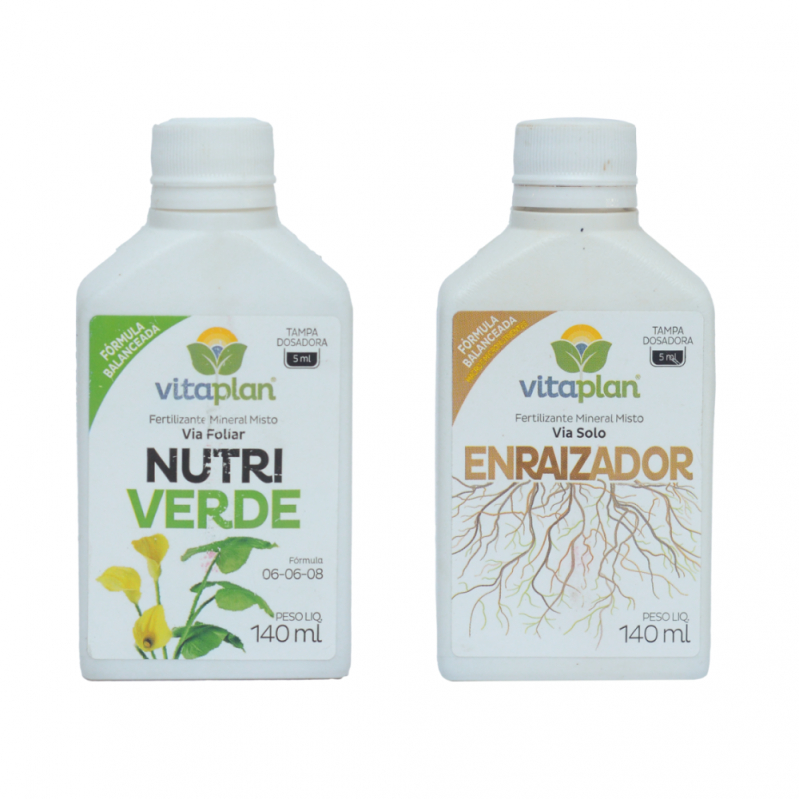Fertilizante Plantas e Folhagens Nutriverde + Enraizador 140ml VITAPLAN em Oferta na Shopee