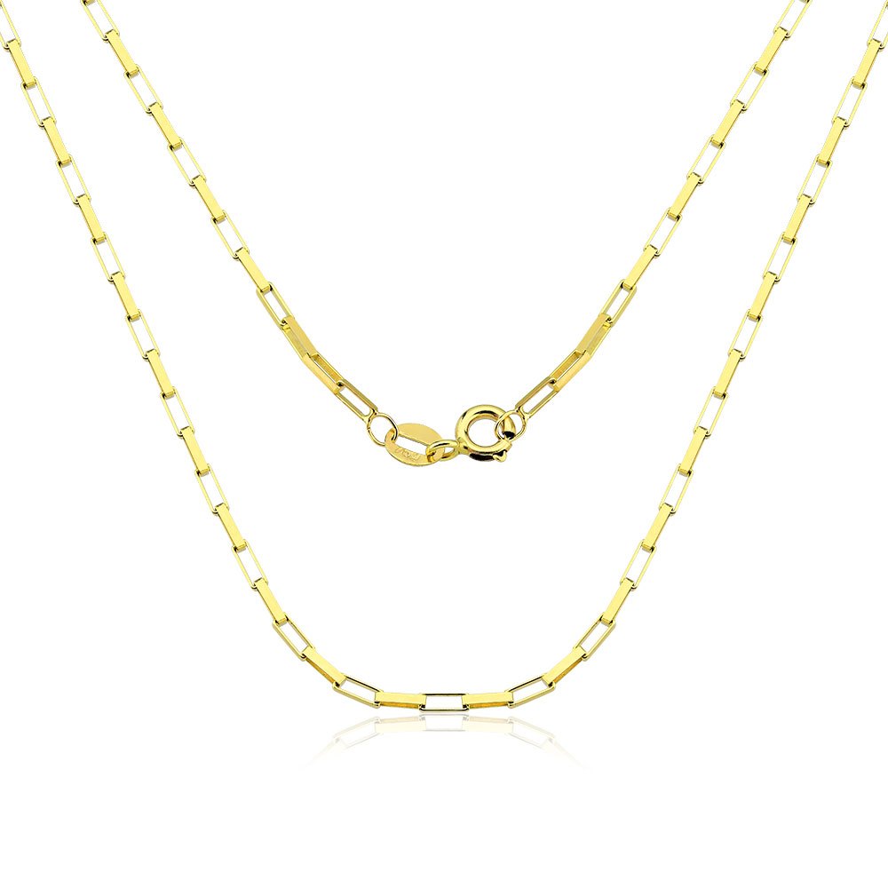 Corrente Masculina de Ouro 18k Veneziana Longa com 4mm | Aqua Joias
