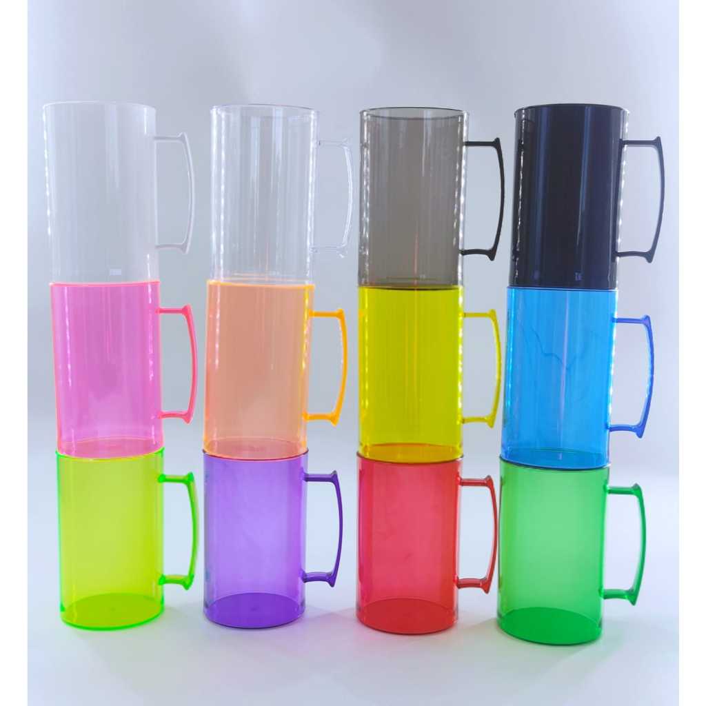 10 Canecas De Chopp 500 ml Acrílicas Lembrancinhas art milly caneca grande — imagem 2 de 2